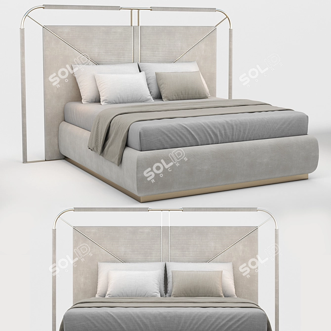 Morpheus Capital Paradise Double Bed 3D model image 1