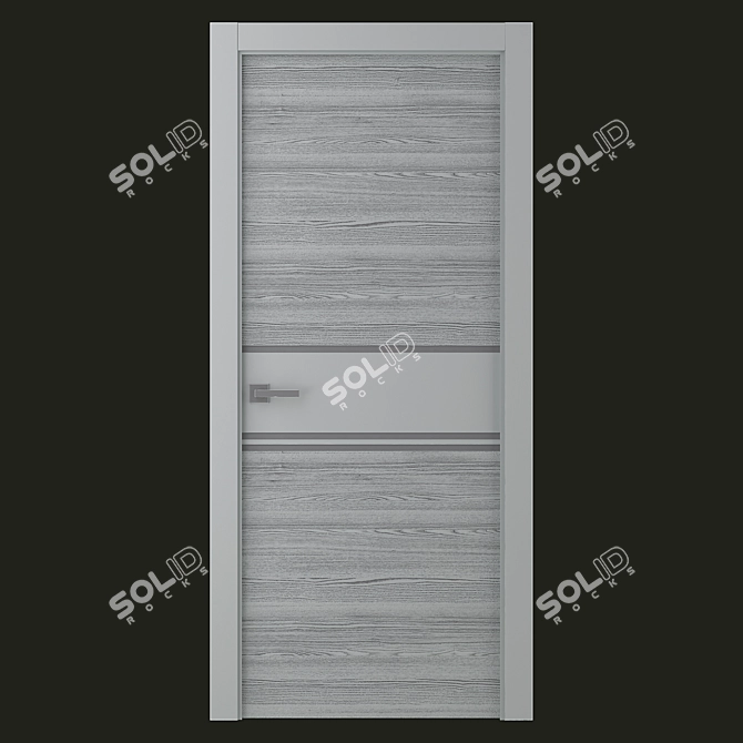 Elegant Twinwood 5 Interior Door 3D model image 1