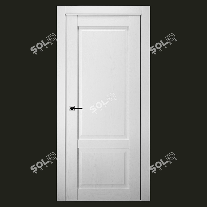 Chablis Oak Interior Door 3D model image 1