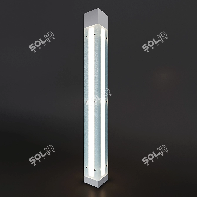 Title: Illuminate Your Space with Decorative Column 3D model image 1