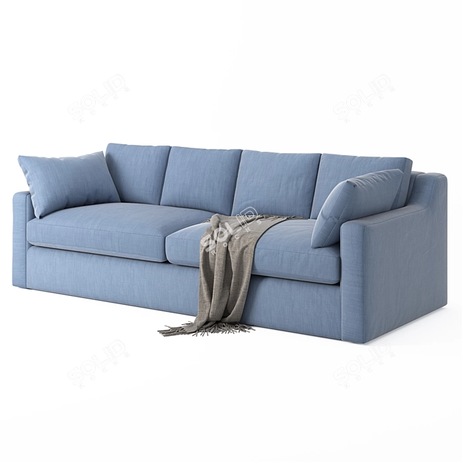 Stylish Albany Sofa: Comfort Meets Elegance 3D model image 2