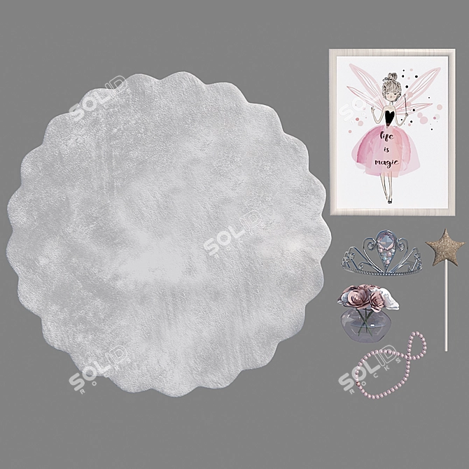 Nursery Essentials Set 3D model image 4