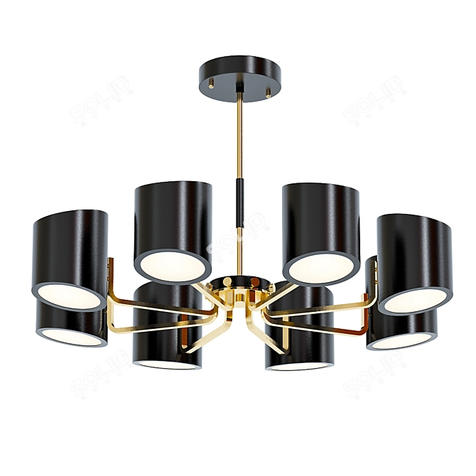 Modern Loft Chandelier 3D model image 1