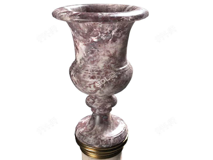 Vintage Pedestal Vase 3D model image 3