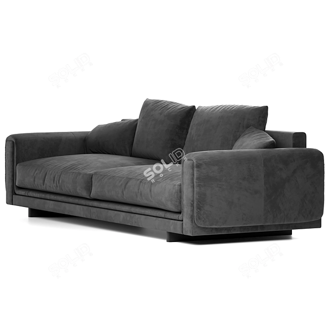 Underline Collection: Nativ 4-Seat Sofa 3D model image 3