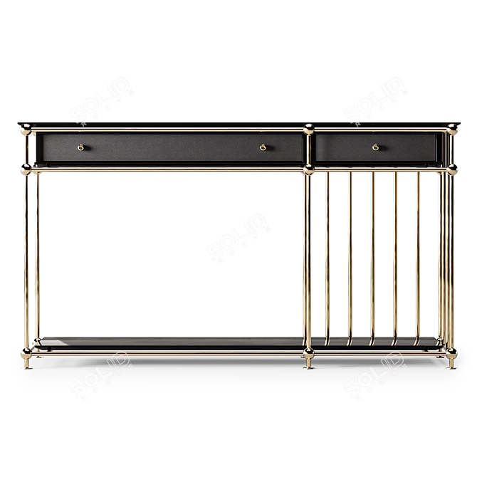 Poru Studio Vegas Console: Stylish and Functional Millennial Furniture 3D model image 2