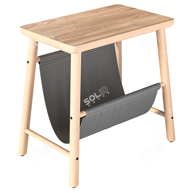 Vilto Stool Box: Stylish and Functional 3D model image 4