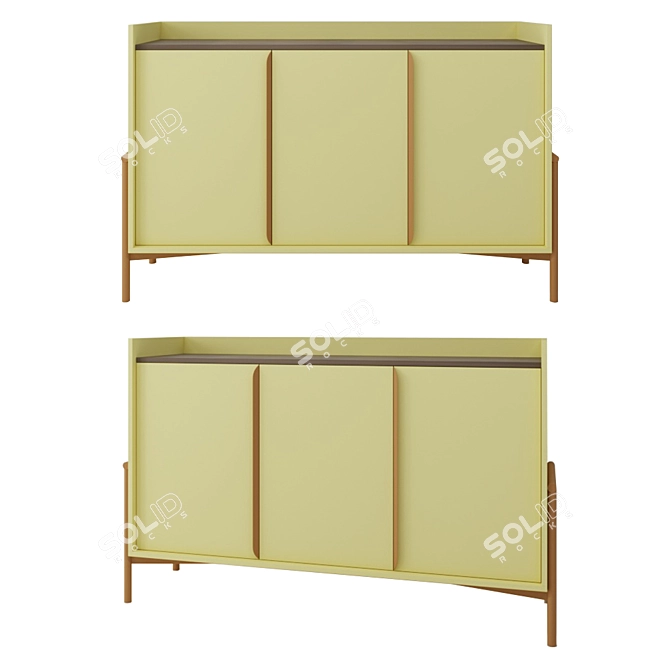 Sleek 06 Commode: Simple, Stylish, and Elegant 3D model image 1