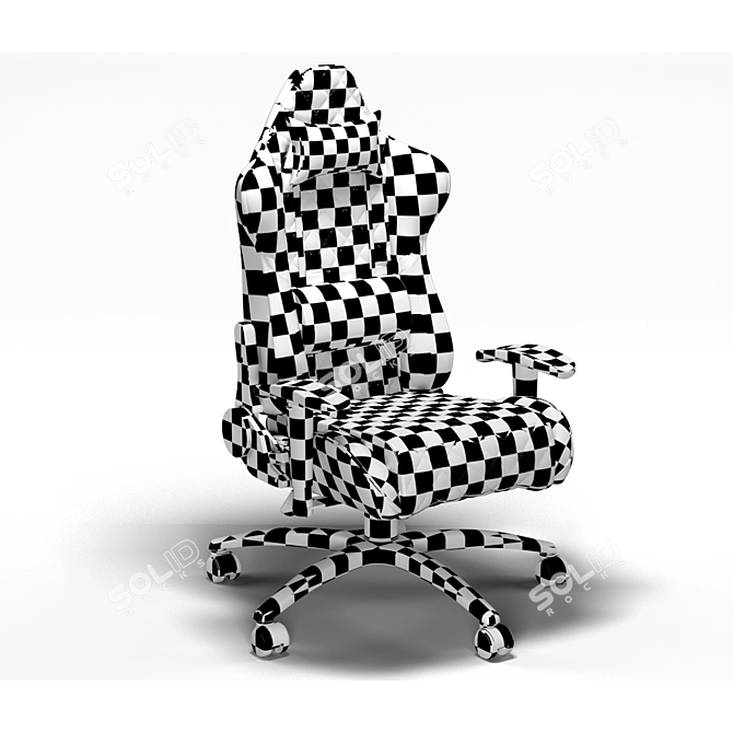 Sleek COUGAR ARMOR ONE Gaming Chair 3D model image 4