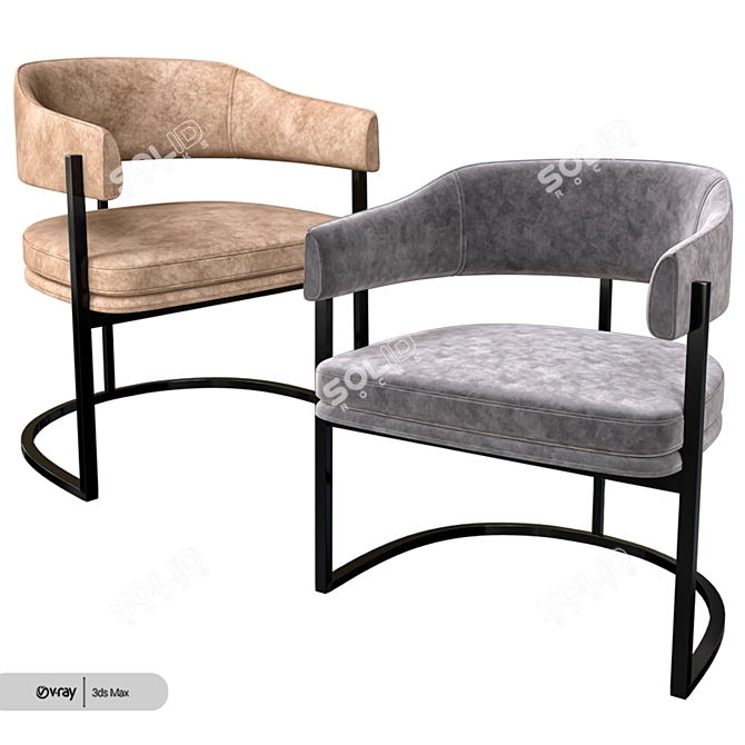 Isabella Chair: Versatile and Stylish 3D model image 1