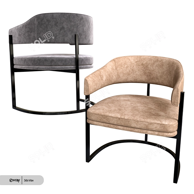 Isabella Chair: Versatile and Stylish 3D model image 3