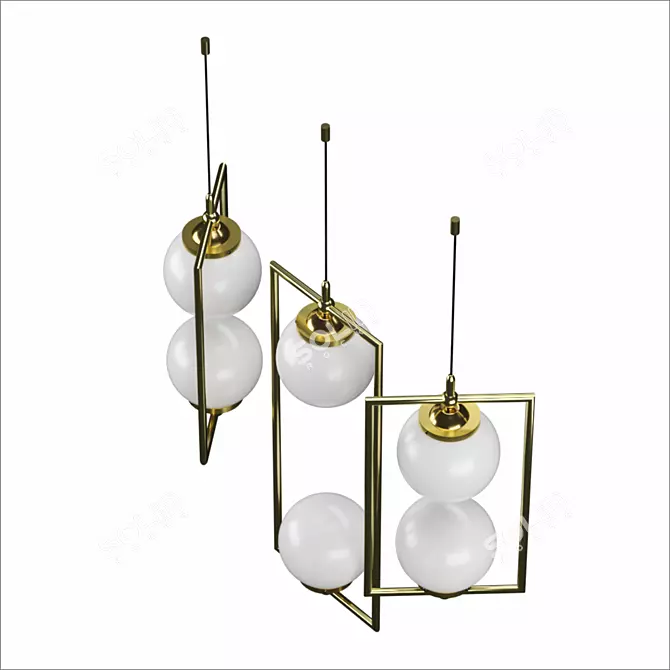 Sleek Modern Lamp 3108 3D model image 2