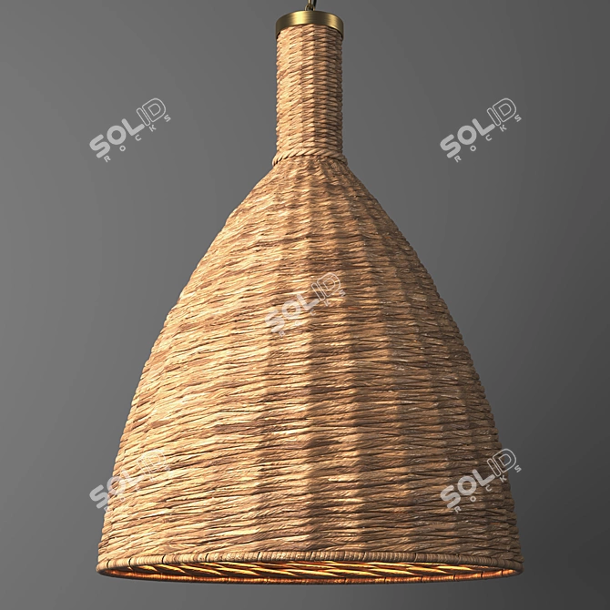 Title: Panama Woven Pendant Light - 24 3D model image 1