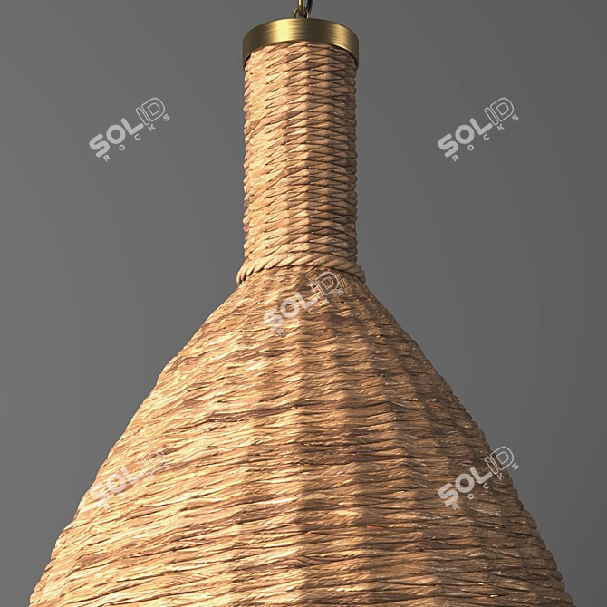 Title: Panama Woven Pendant Light - 24 3D model image 2