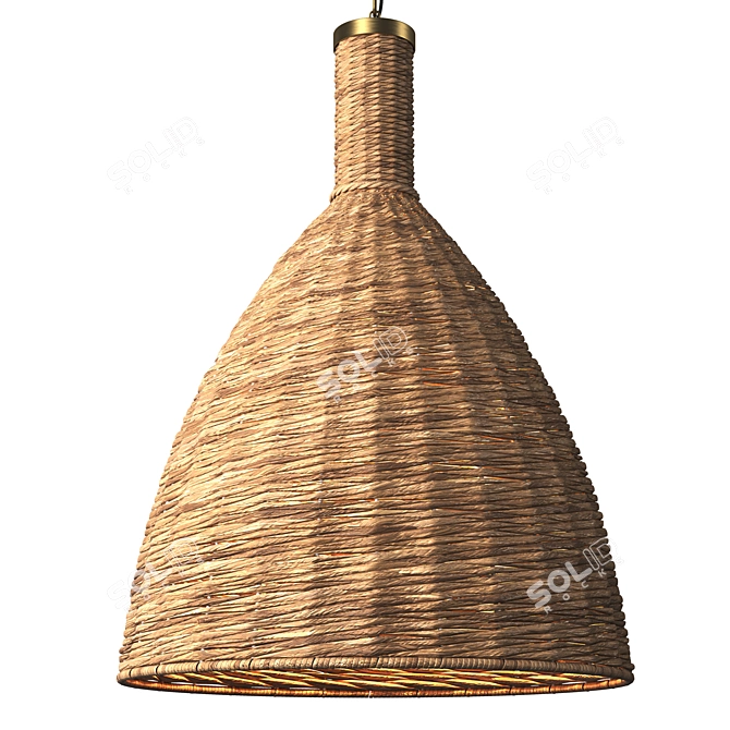 Title: Panama Woven Pendant Light - 24 3D model image 5