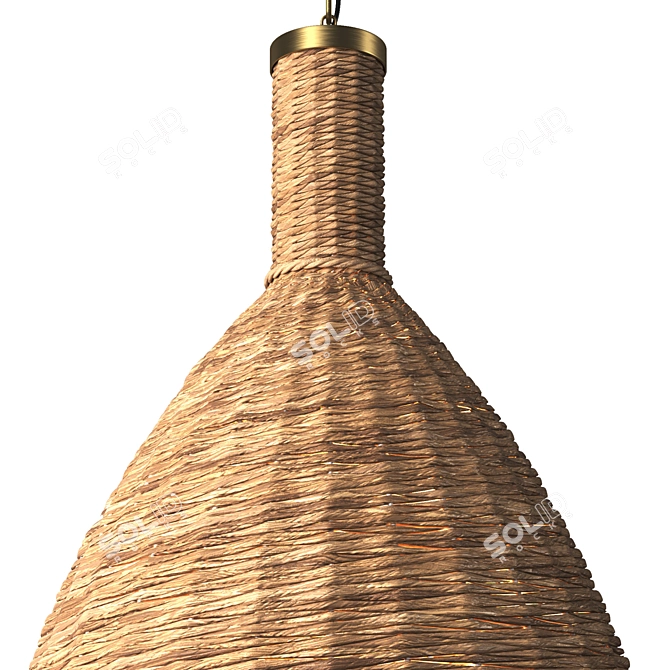 Title: Panama Woven Pendant Light - 24 3D model image 7