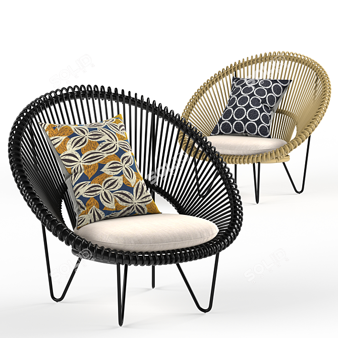 Vincent Sheppard Roy Cocoon: Stylish and Comfortable Seating Solution 3D model image 1