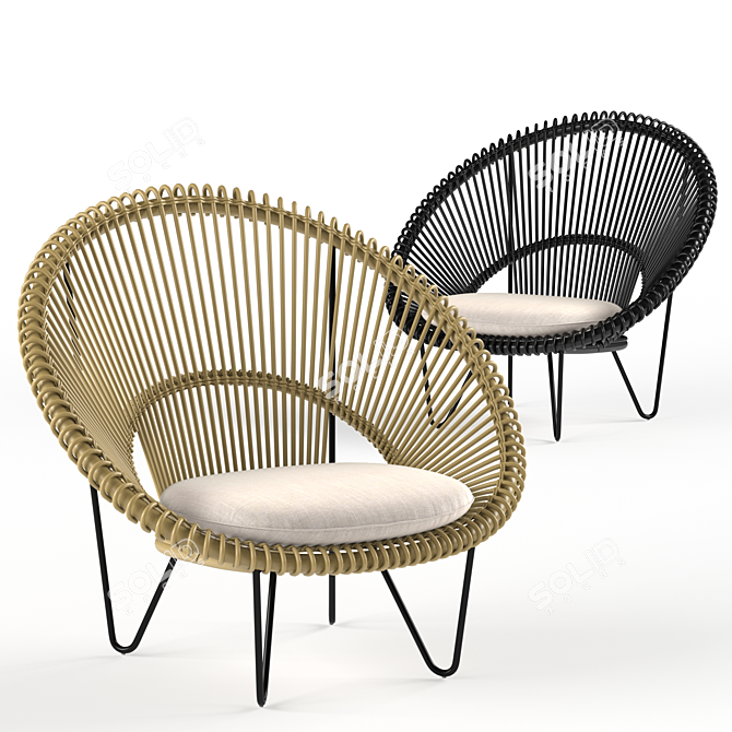 Vincent Sheppard Roy Cocoon: Stylish and Comfortable Seating Solution 3D model image 2