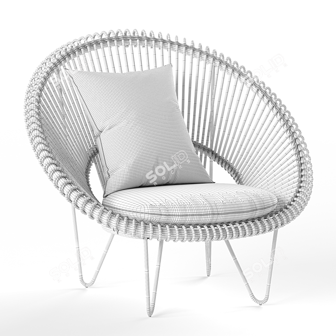 Vincent Sheppard Roy Cocoon: Stylish and Comfortable Seating Solution 3D model image 5