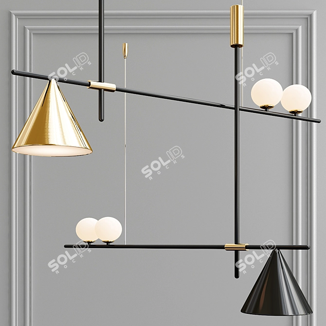 Elegant Pendant Lamp Collection 3D model image 3