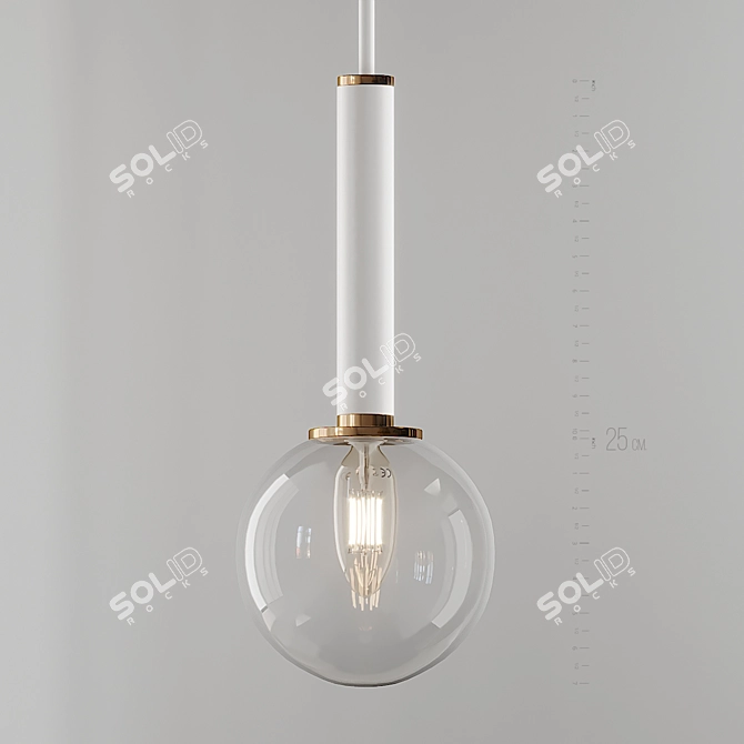 Stylish Stellar Mini Pendant 3D model image 4