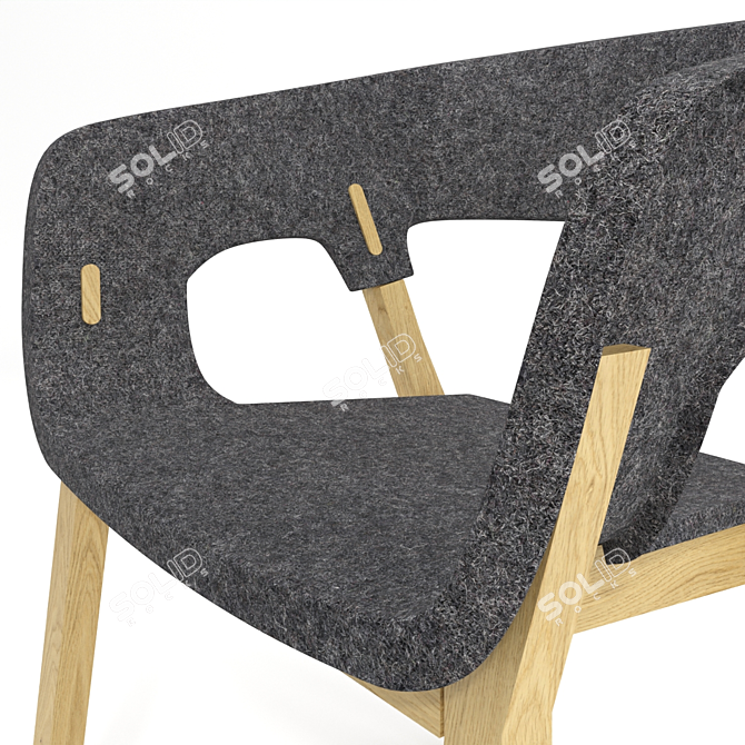 Njord Armchair: Sleek Scandinavian Design 3D model image 2
