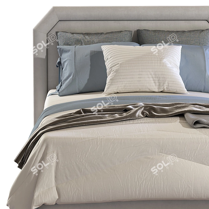 Elegant Bed | Camille Con Gonna 3D model image 3