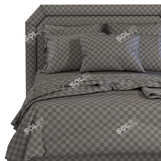 Elegant Bed | Camille Con Gonna 3D model image 5