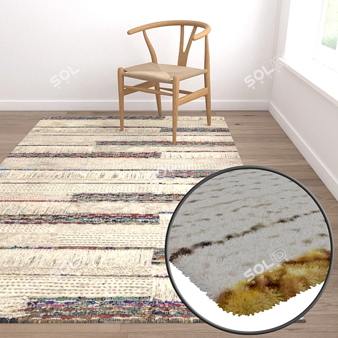 Versatile High-Quality Carpet Set 3D model image 5