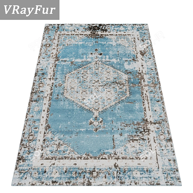 Title: Luxury Texture Carpets Set 3D model image 2