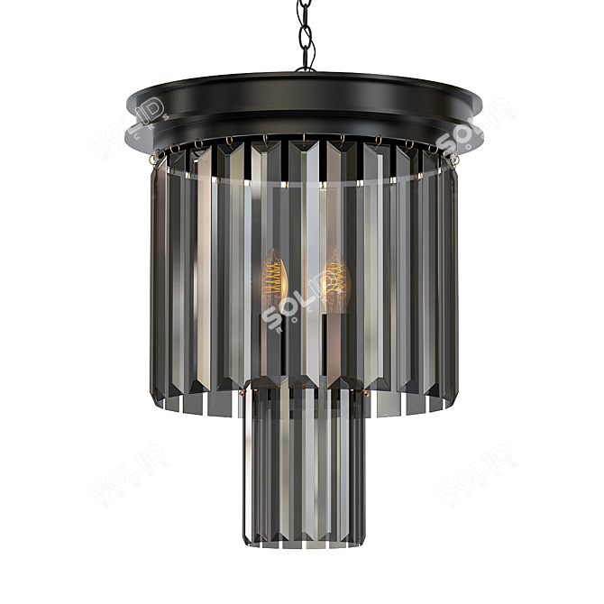 Smok Glass Pendant Lamp 3D model image 1