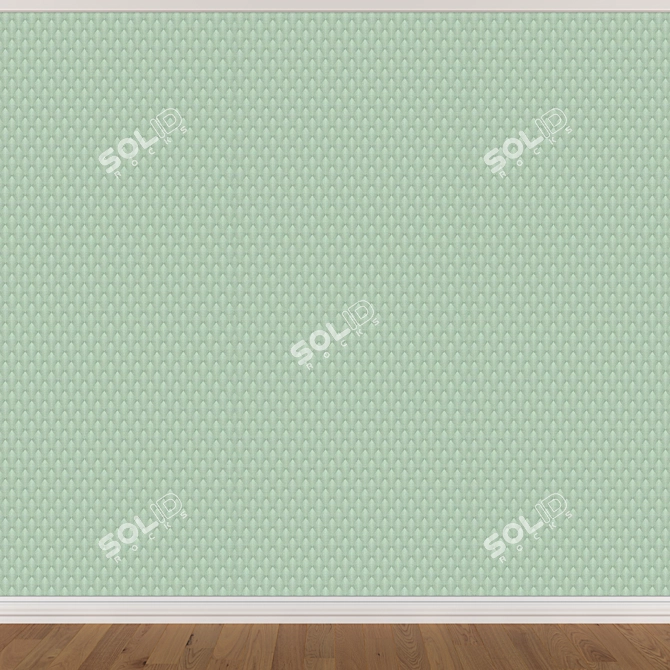 Title: Seamless Wallpaper Set (3 Colors) 3D model image 3