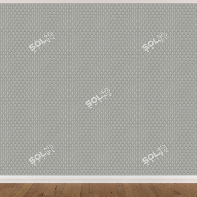 Title: Seamless Wallpaper Set (3 Colors) 3D model image 4