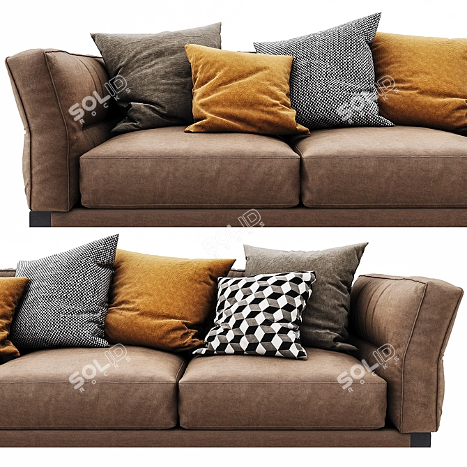 Flexform Adda: Versatile 3D Sofa 3D model image 3