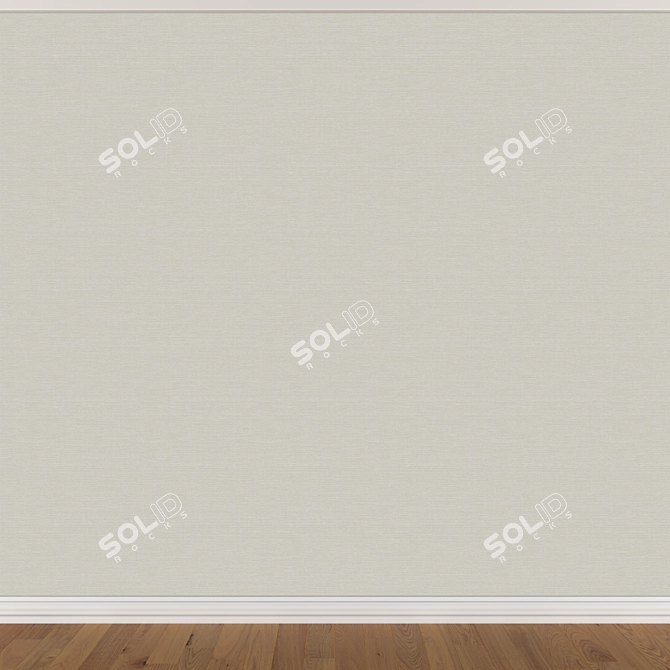 Versatile Wallpaper Set - 3 Seamless Textures 3D model image 4