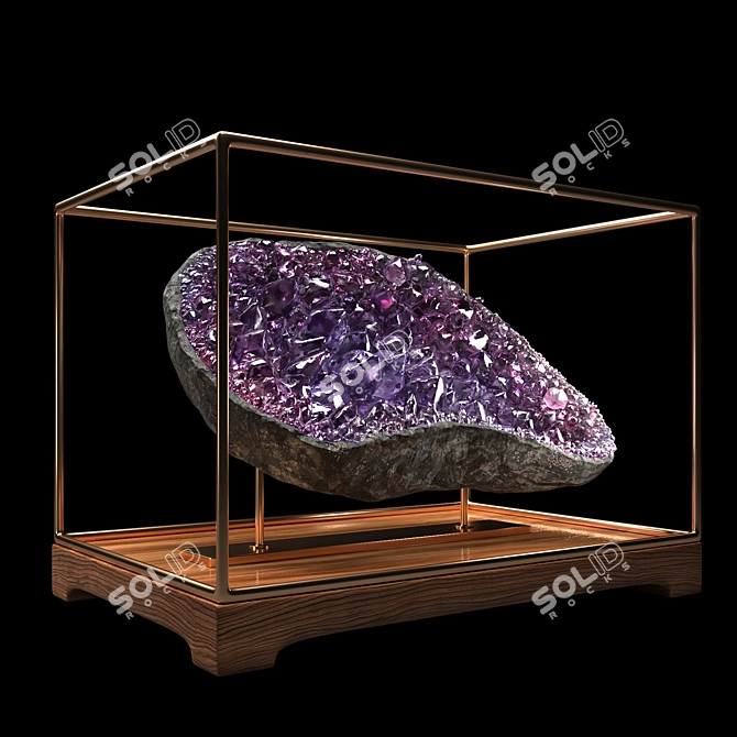 Exquisite Decorative Mineral Stones 3D model image 4