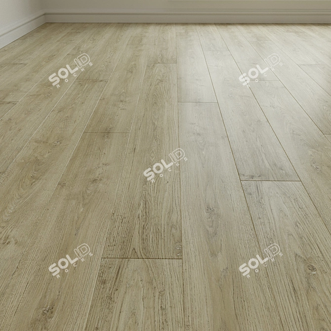 Oak Lazaro Contemporary Laminate Parquet 3D model image 1