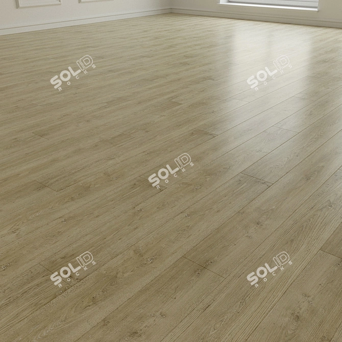 Oak Lazaro Contemporary Laminate Parquet 3D model image 2