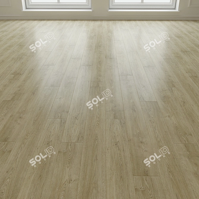 Oak Lazaro Contemporary Laminate Parquet 3D model image 3