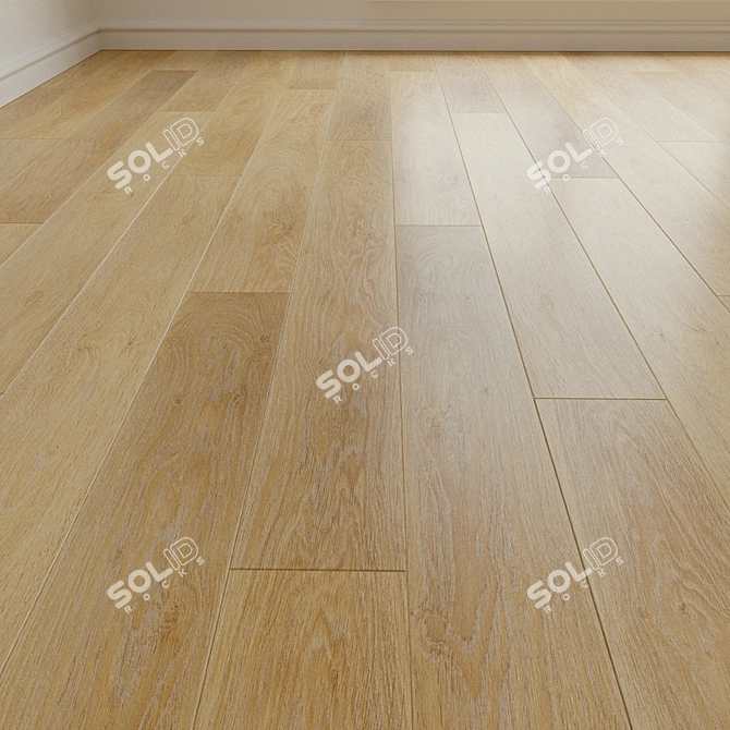 Oak Select Beige Laminate Parquet 3D model image 1