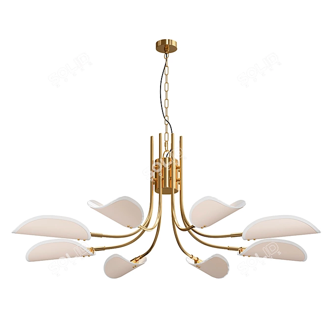 Elegant Bellvik Chandelier 3D model image 1