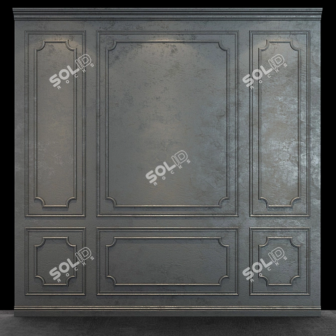 Stylish Wall Panel for Modern Interiors 3D model image 1