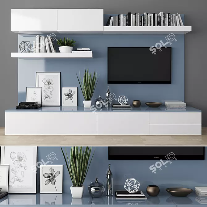 Versatile TV Stand Set - 109 3D model image 1