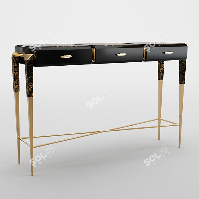 Luxury Spear Console 3D model image 1