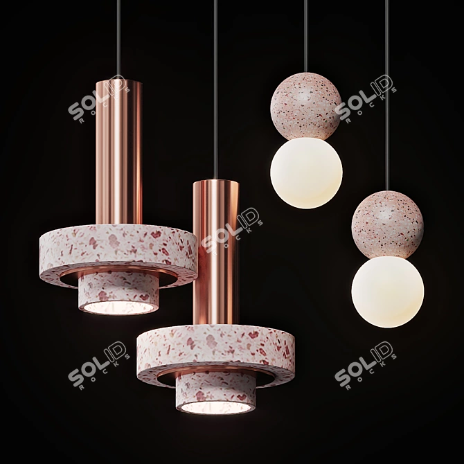 Elegant Pendant Lights Collection 3D model image 1