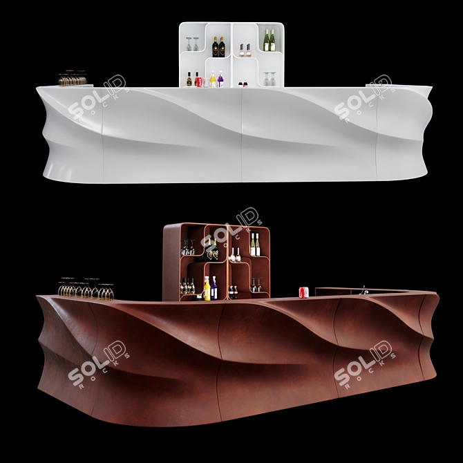 Modular Glow Bar: Baraonda Collection 3D model image 1