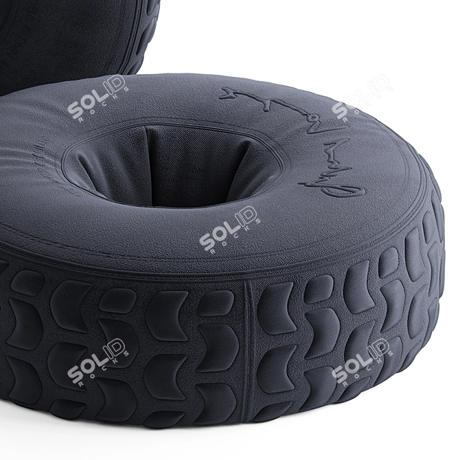 PIT STOP Pouf: Comfortable & Stylish 3D model image 4