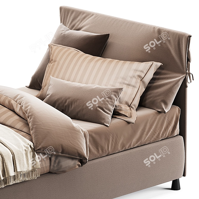 NATHALIE Single Bed by Flou - Sleek and Stylish 3D model image 3