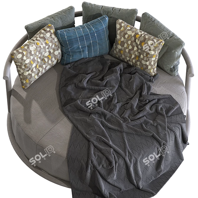 Icaro Curved Sofa: Elegant and Versatile 3D model image 3