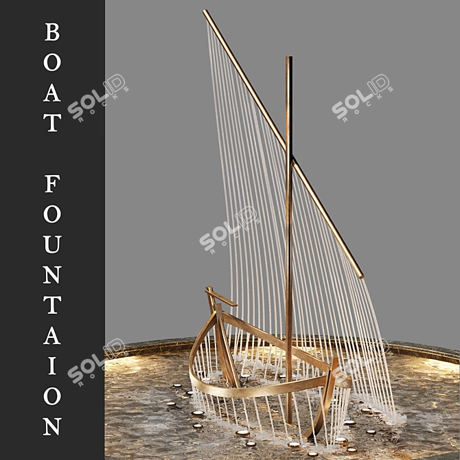 Sleek Boat Fountain - 2013 Version 3D model image 2